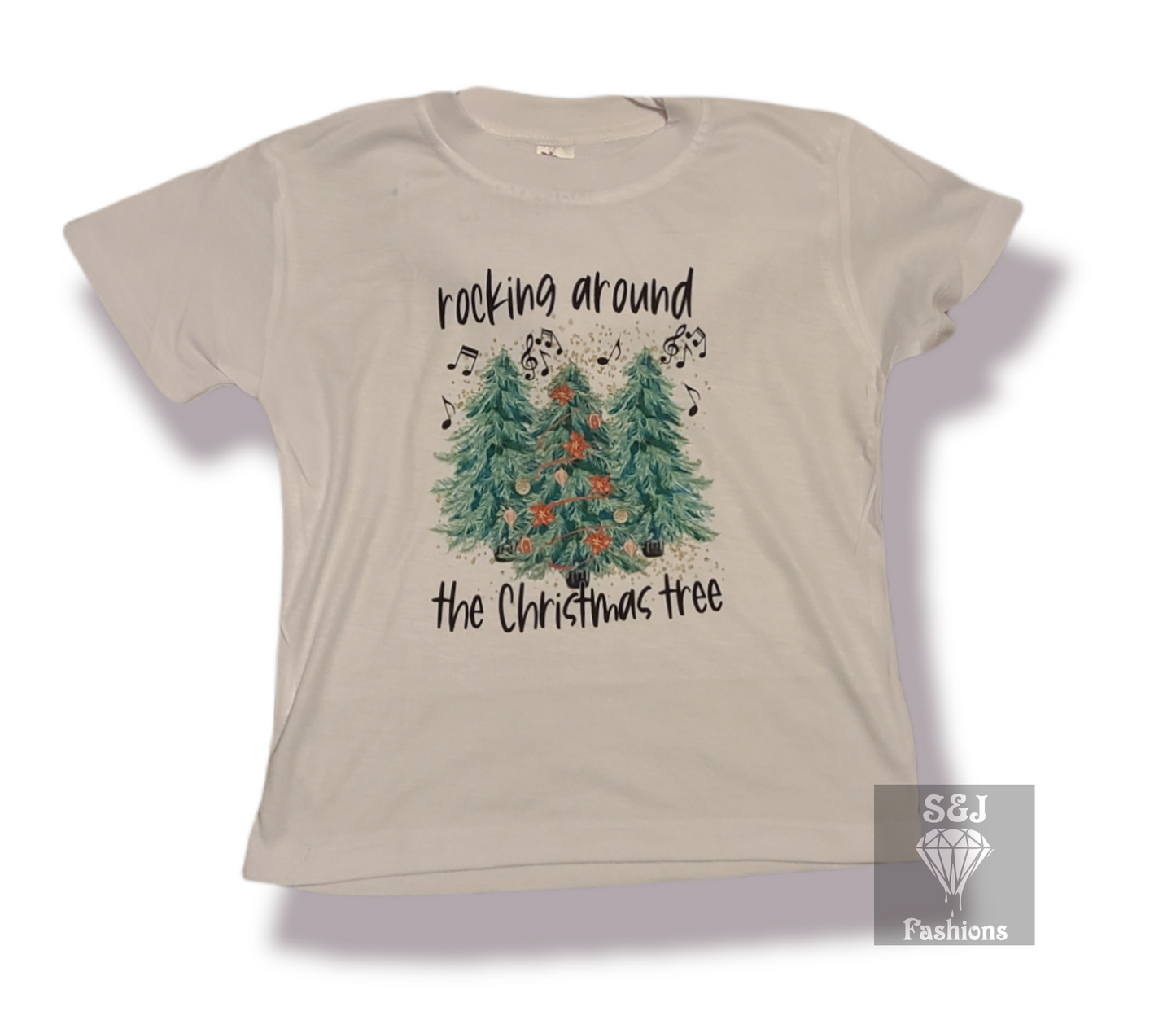 Rocking around the Christmas tree Boys Shirt Girls Shirt Ladies Shirt Mens Shirt