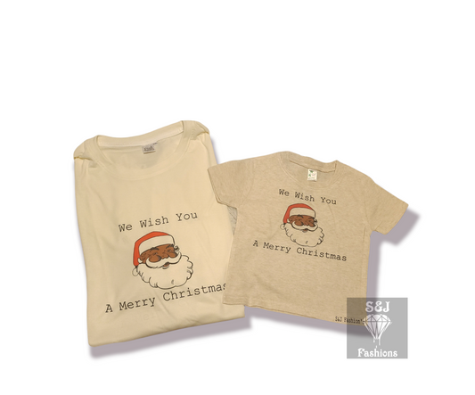 We Wish You A Merry Christmas Girls Shirt Boys Shirt