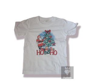 Santa Ho Ho Ho Christmas Boys Shirt Girls Shirt Ladies Shirt Mens Shirt