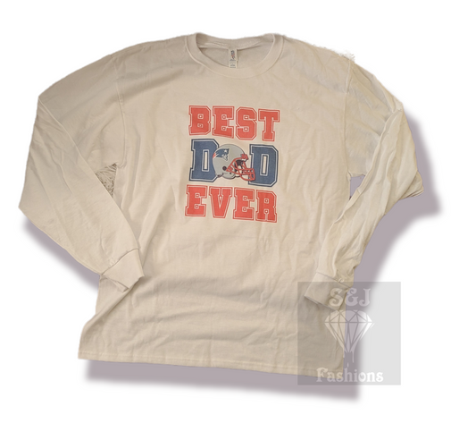 Patriots Best Dad Ever NFL Father's Day Mens Shirt