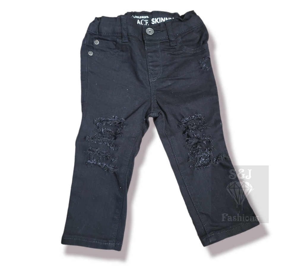 Trav Boys Distressed Jeans Girls Distressed Jeans Unisex