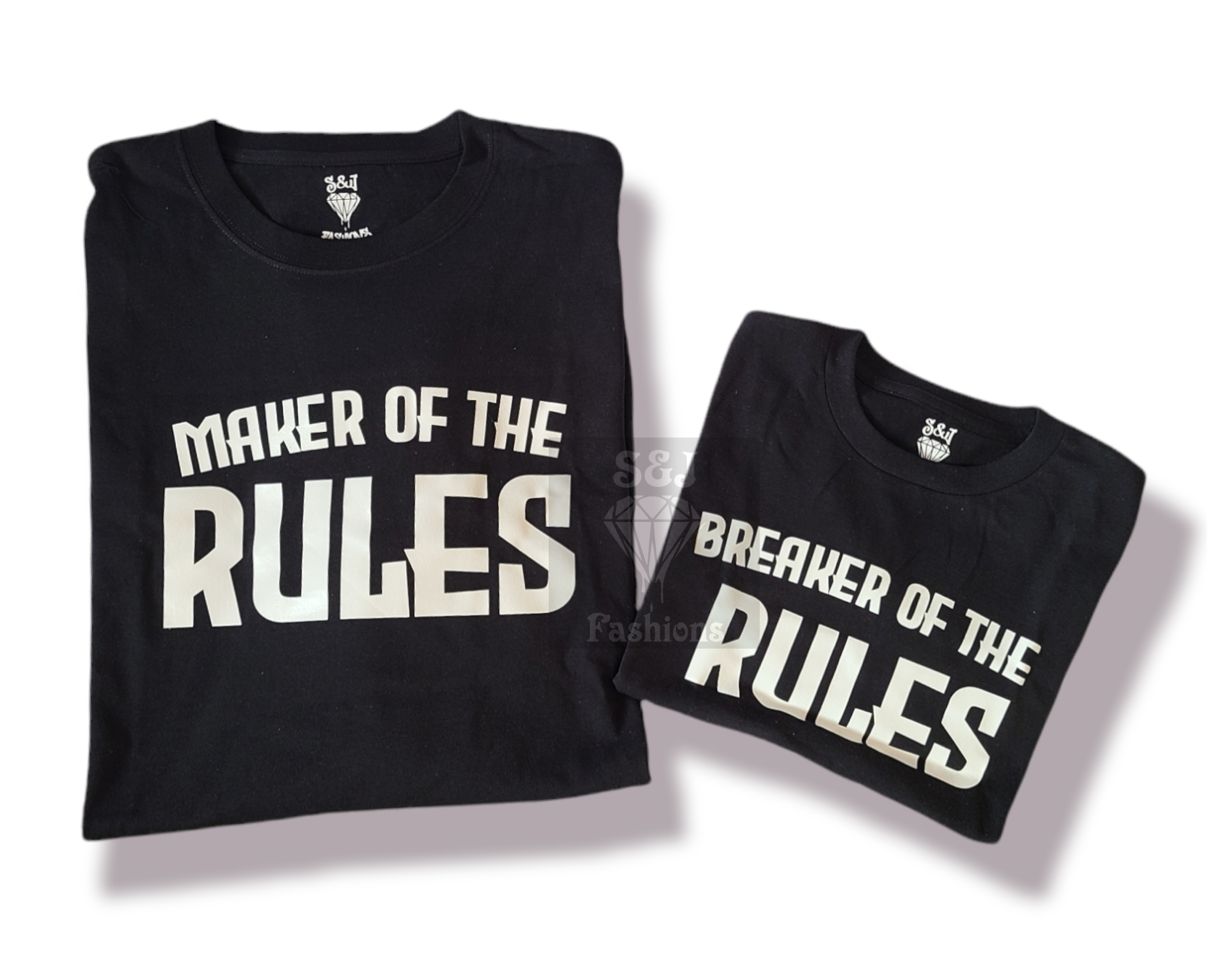 Maker Of The Rules Breaker Of The Rules Mommy and Me Adult Ladies Shirt Girls Shirt Boys Shirt Mens Shirt