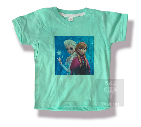 Frozen Elsa Anna Girls Shirt Disney