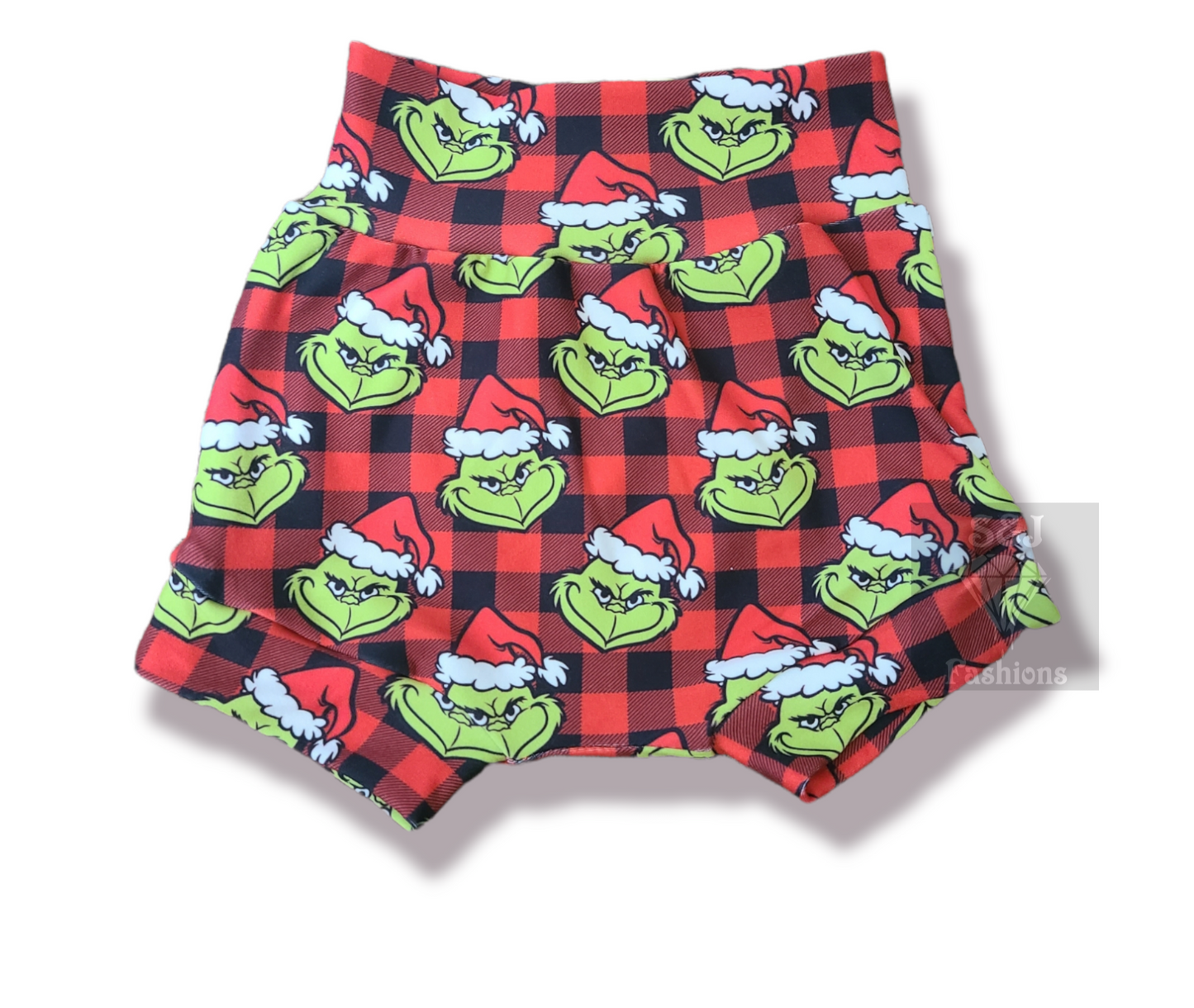 Grinch Buffalo Plaid Handmade Christmas