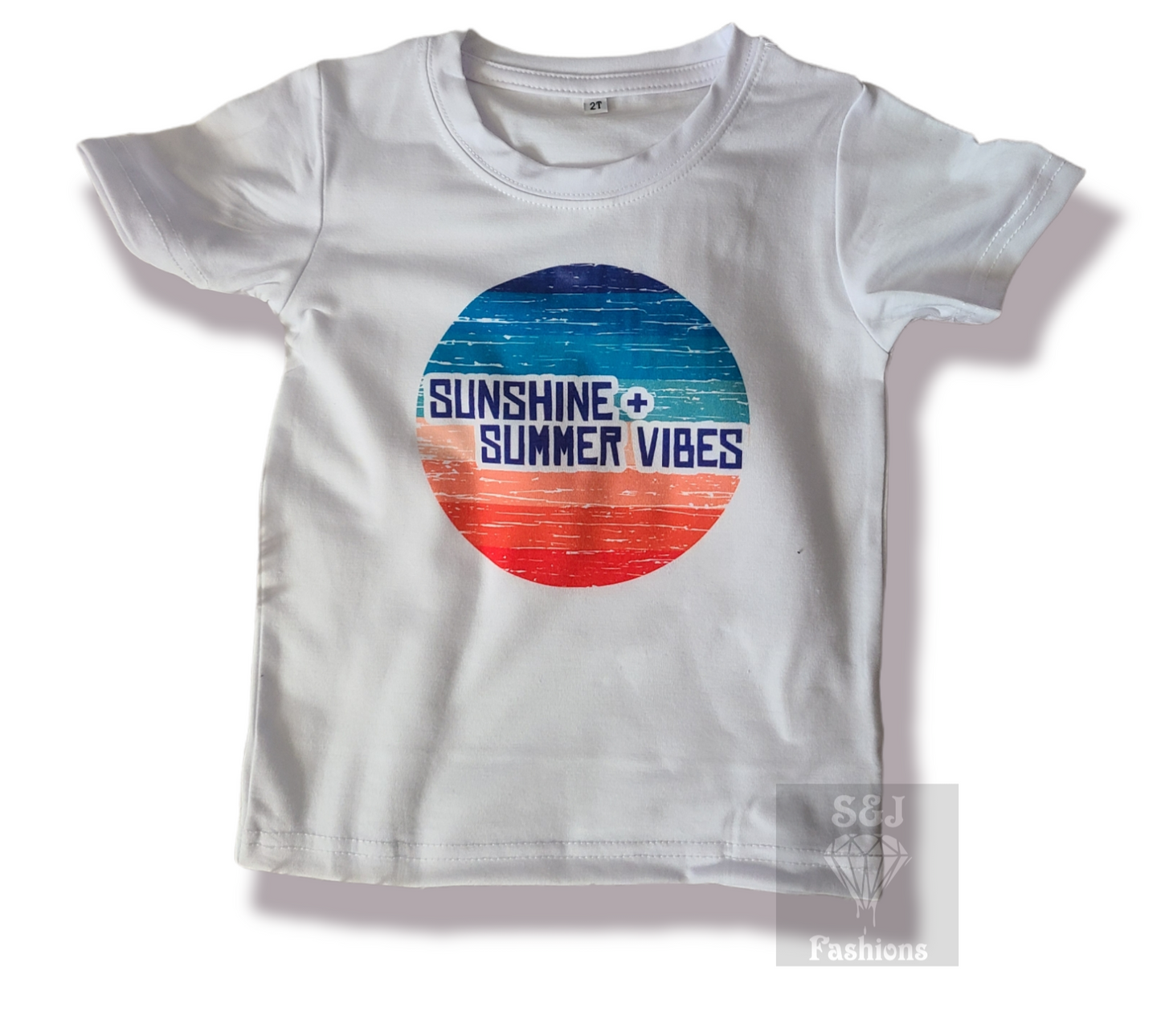 Sunshine + Summer Vibes Girls Shirt Boys Shirts