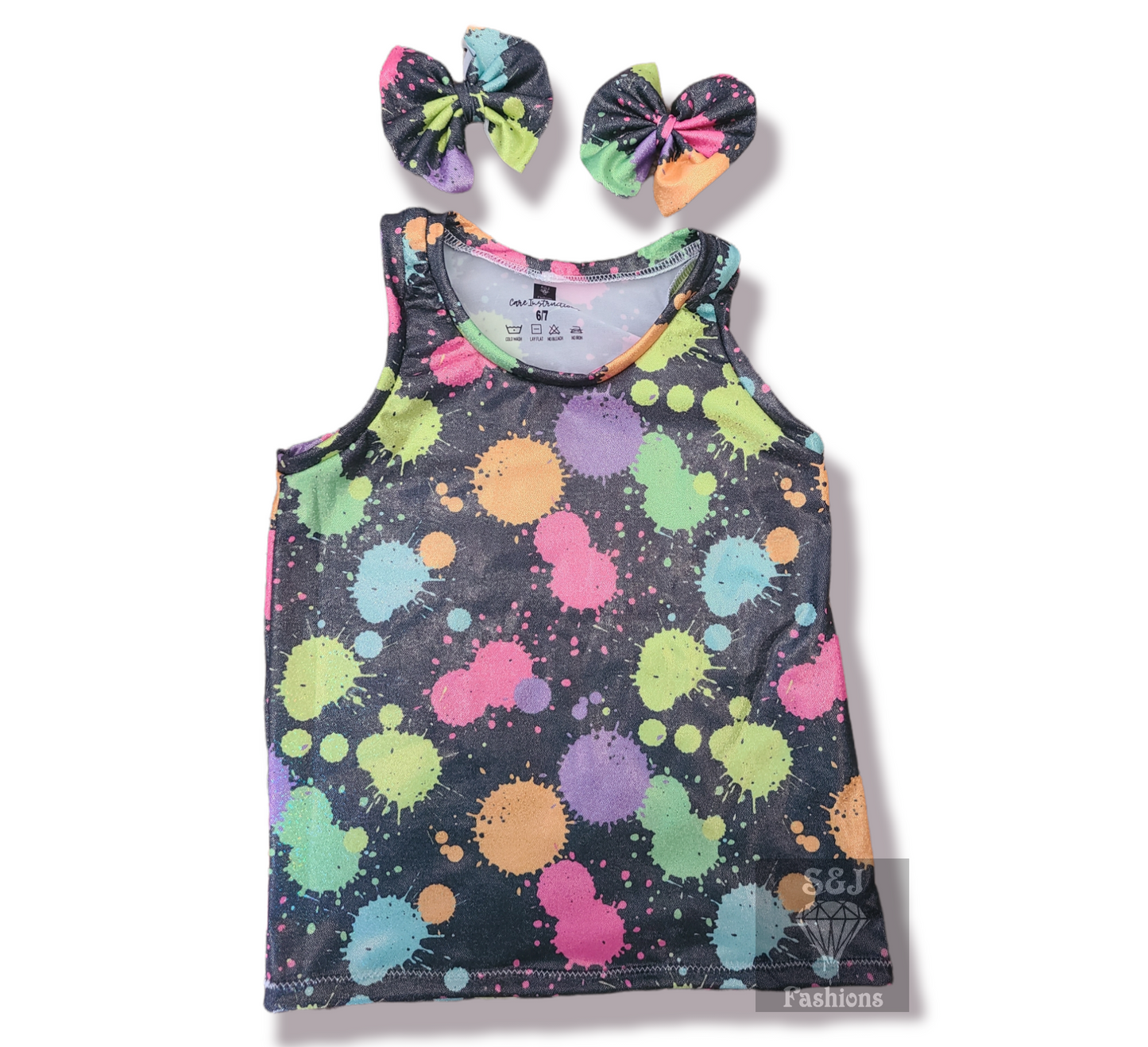 Neon Splatter Handmade