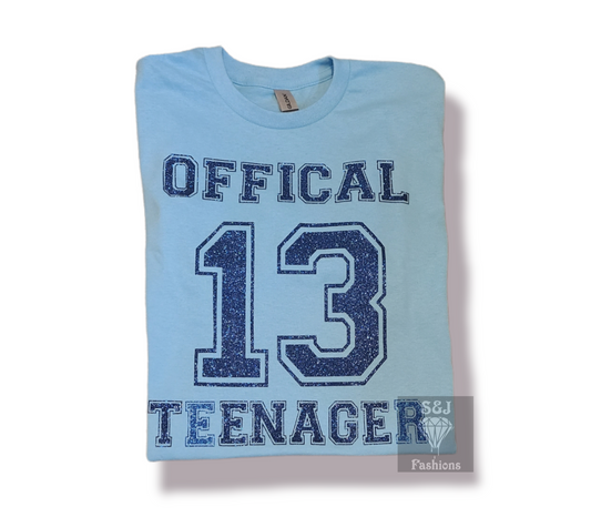 Official Teenager Birthday Boys shirts Girls Shirt