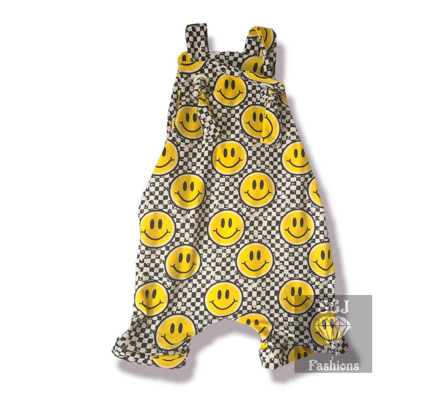 Checker Smiley Face Handmade