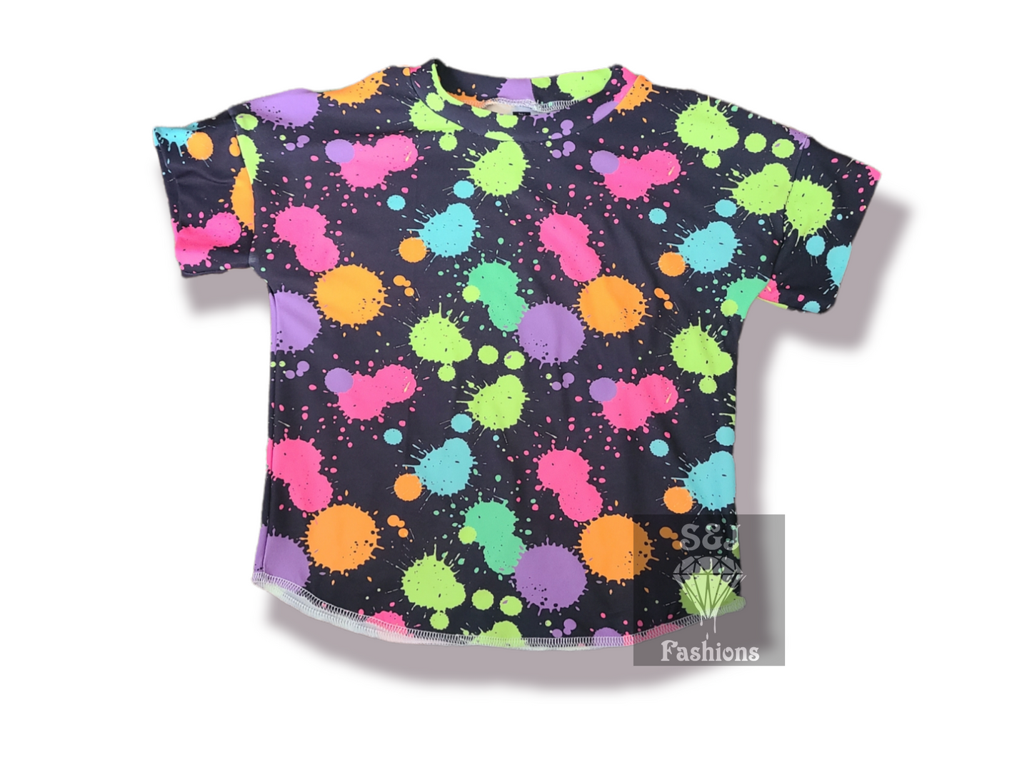 Neon Splatter Handmade