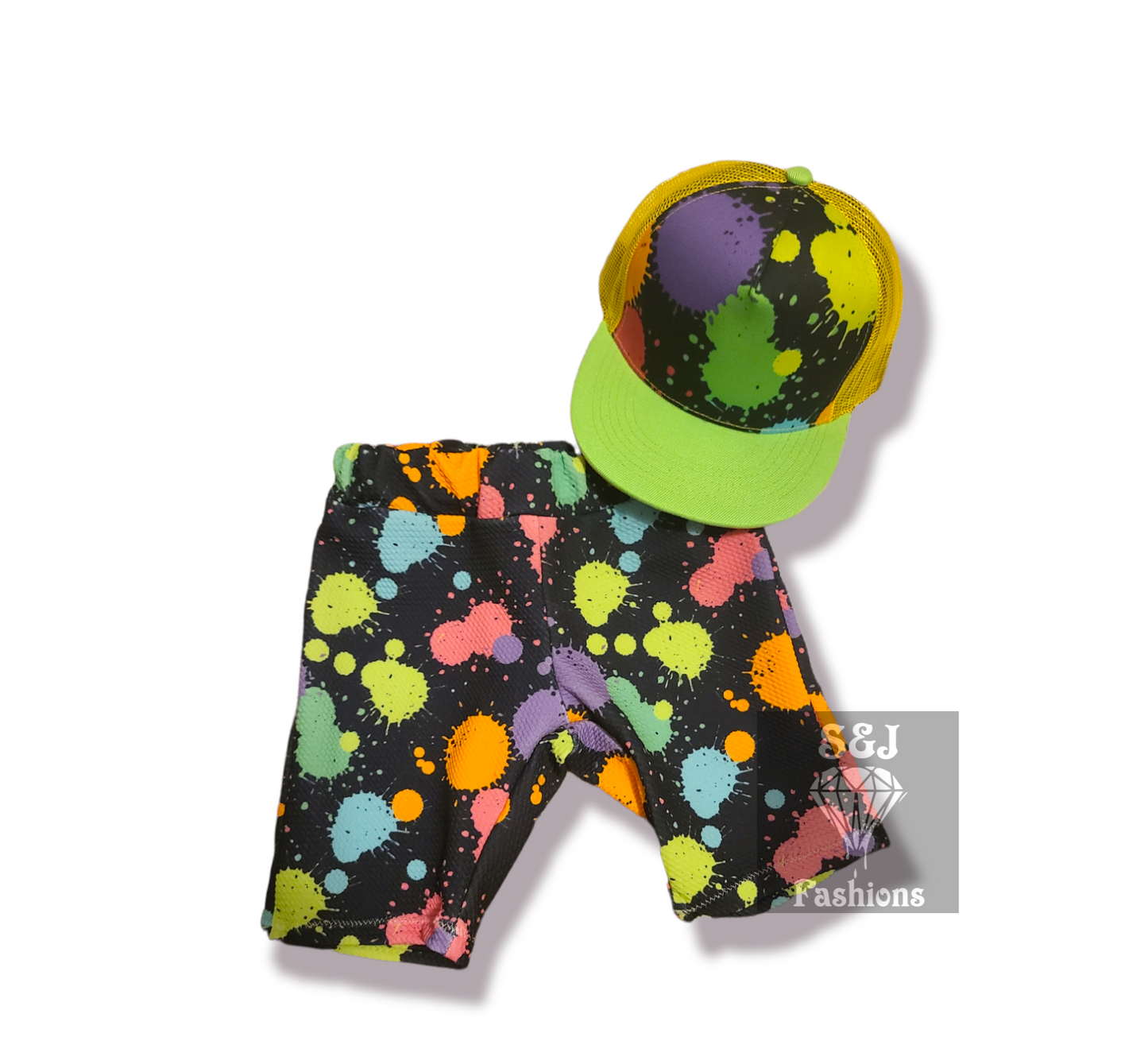 Neon Splatter Handmade