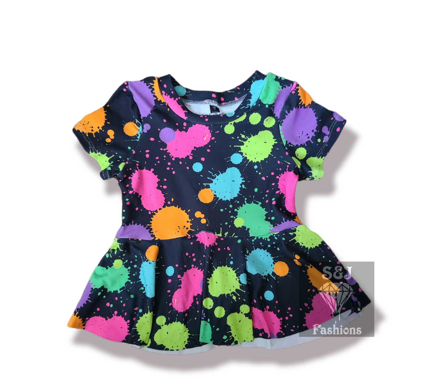 Neon Splatter Handmade