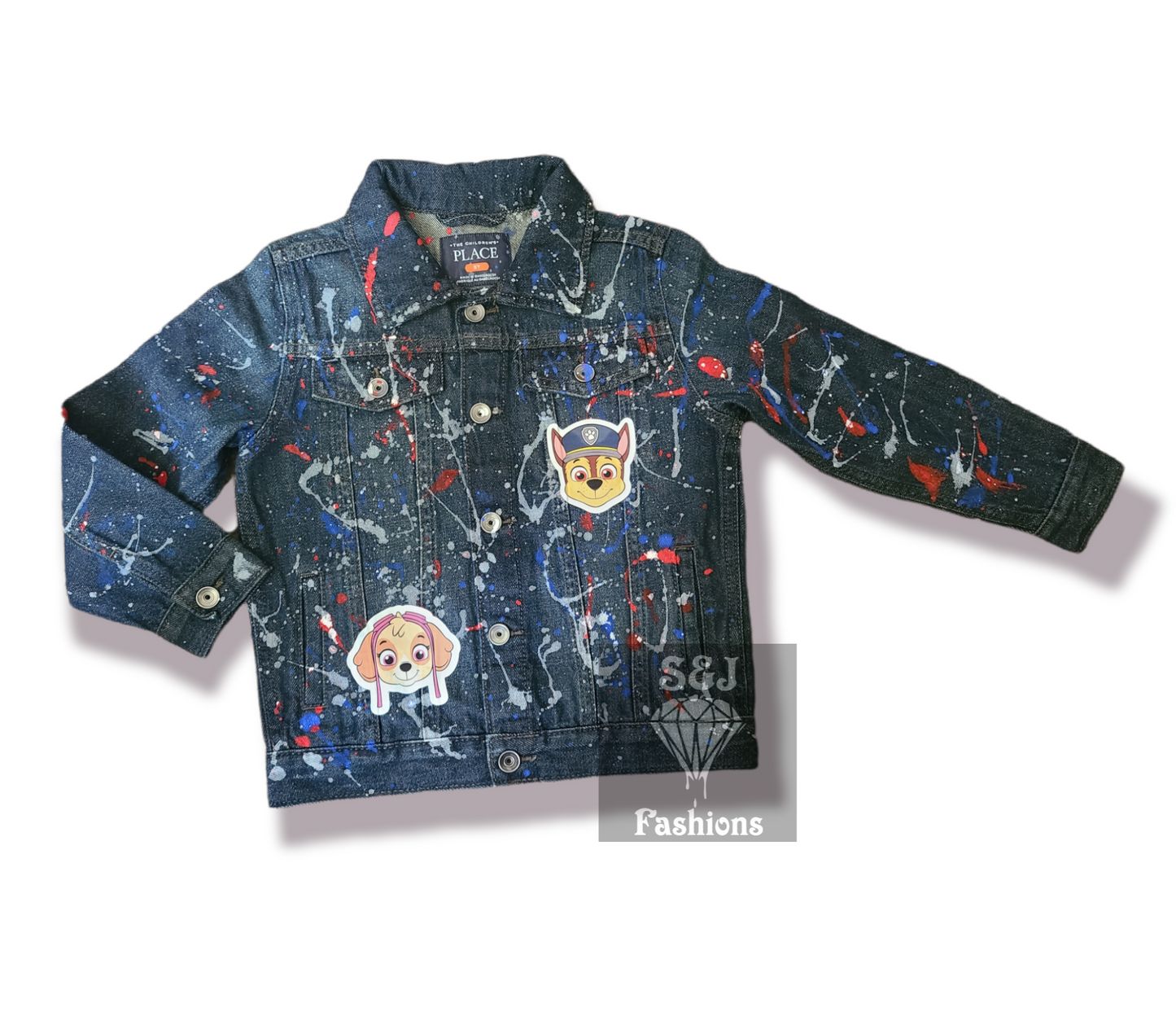 Paw Patrol Paint Splatters Denim Jacket  Girls Boys