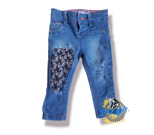 Cardi B Girls Distressed Jeans