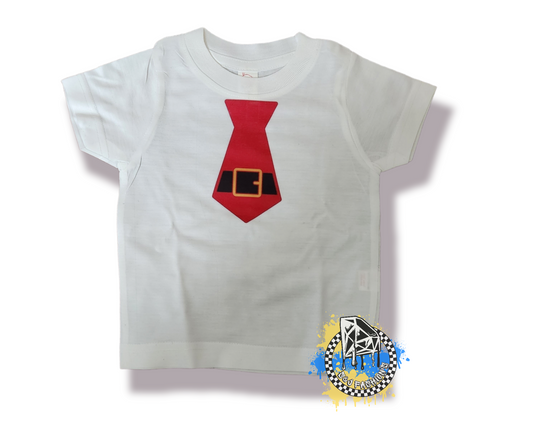 Santa Tie Christmas Shirt Personalized Boys Shirt