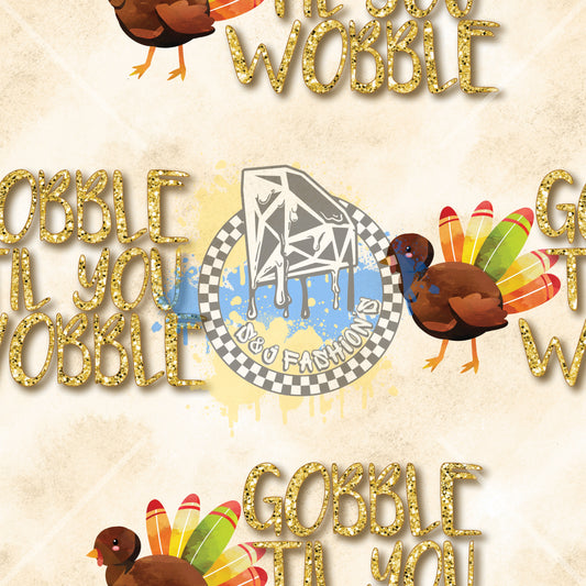 Gobble Thanksgiving Fall Handmade