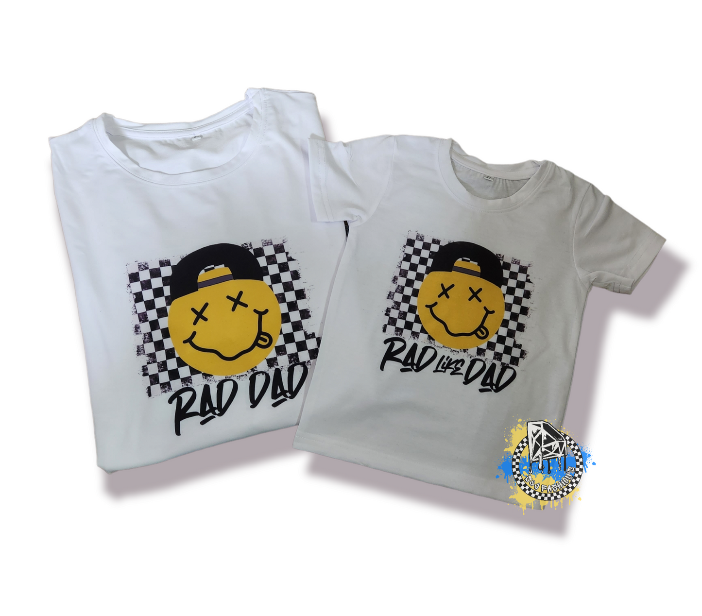 Rad Dad Rad Like Dad Daddy & Me Mens Shirt Boys Shirt Girls Shirt