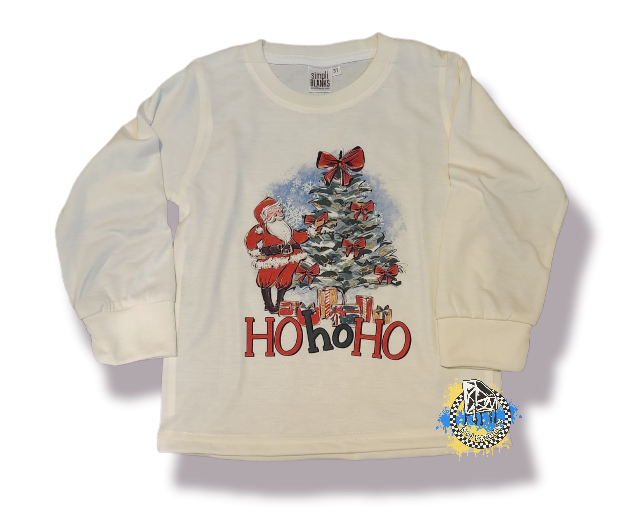 Santa Ho Ho Ho Christmas Boys Shirt Girls Shirt Ladies Shirt Mens Shirt