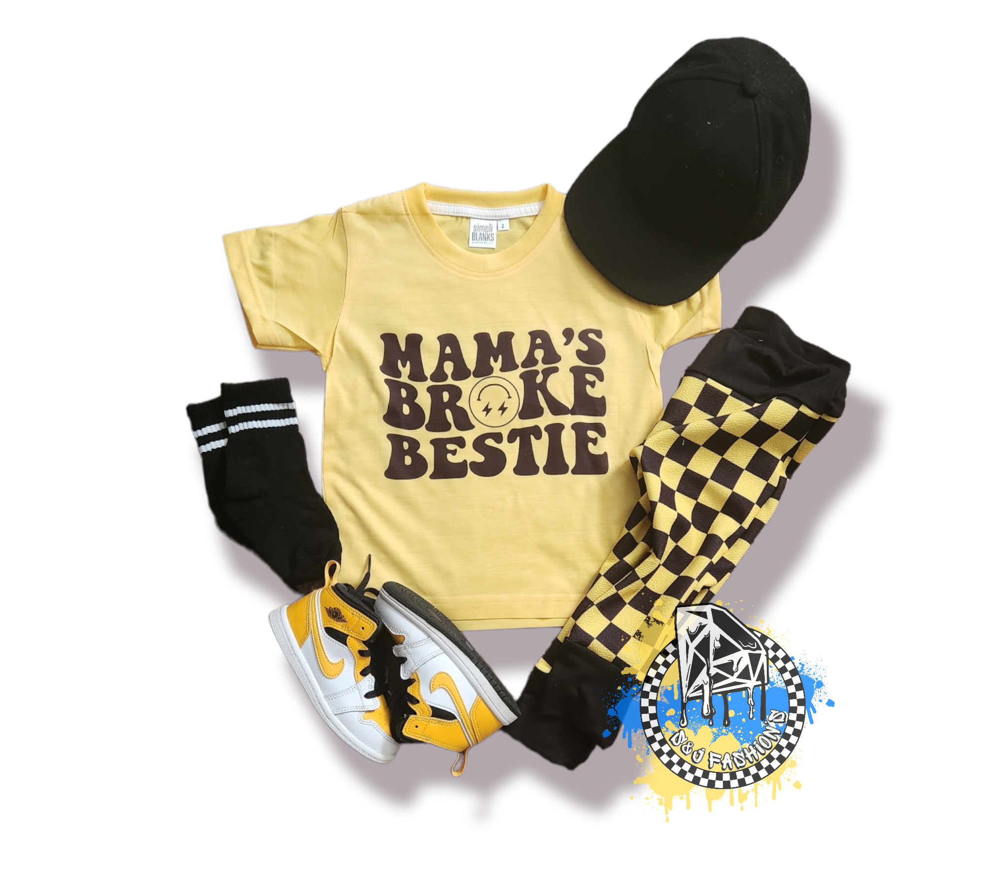 Mama's Broke Bestie Boys Shirt Girls Shirt