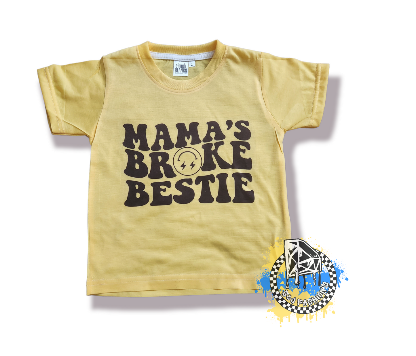 Mama's Broke Bestie Boys Shirt Girls Shirt