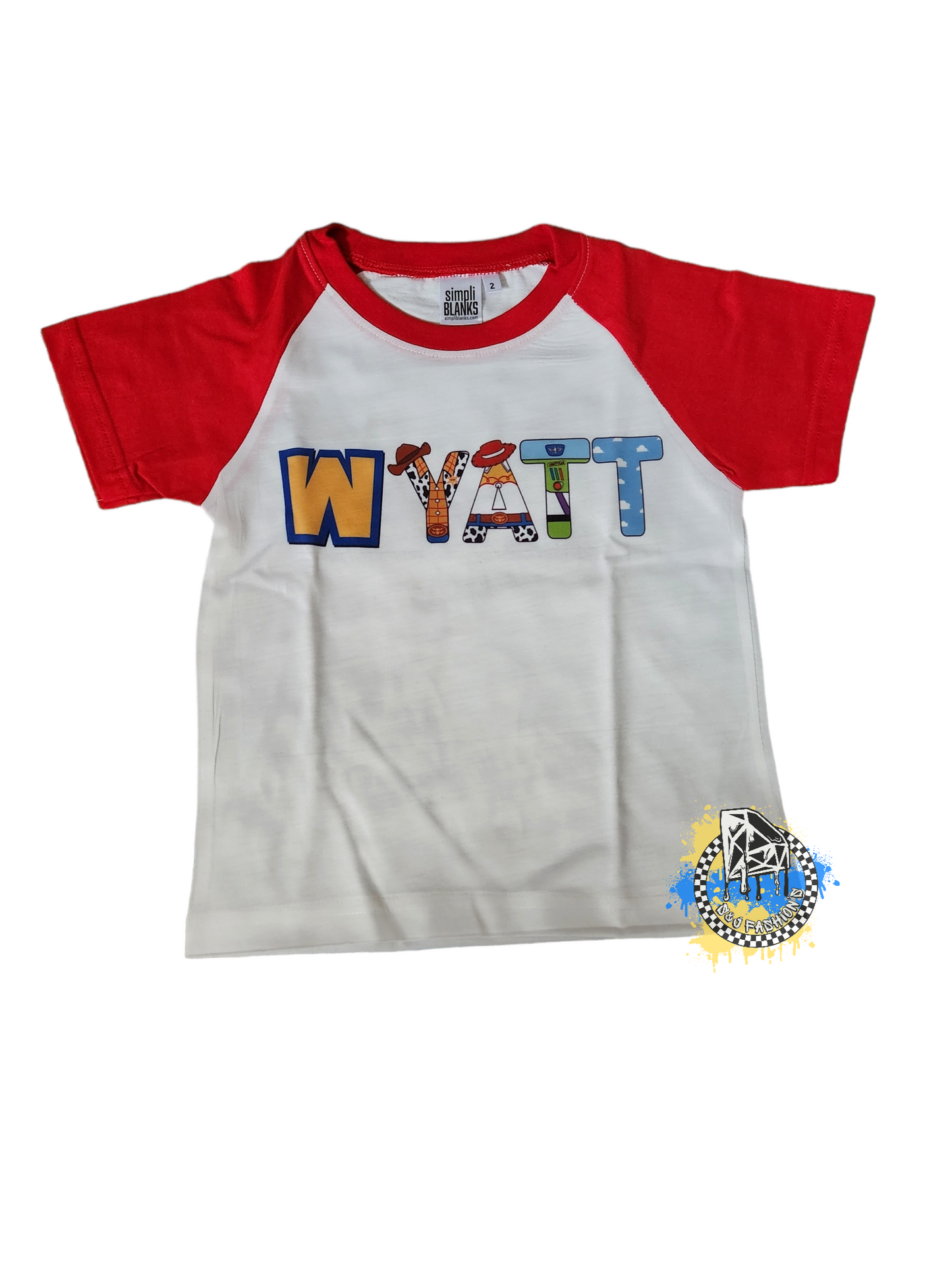 Personalized Toy Story Name  Boys Shirt Girls Shirt