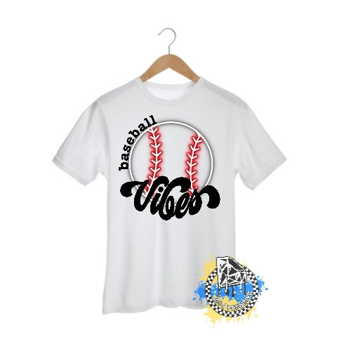 Baseball Vibes Boys Shirt Girls Shirt Ladies Shirt Mens Shirt