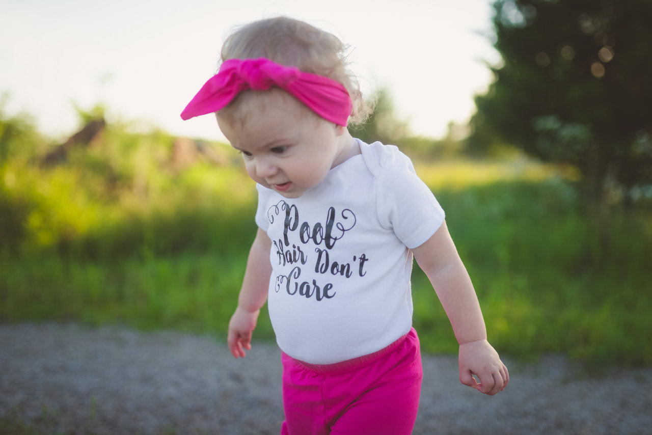 Pool Hair Don't Care Girls Shirt