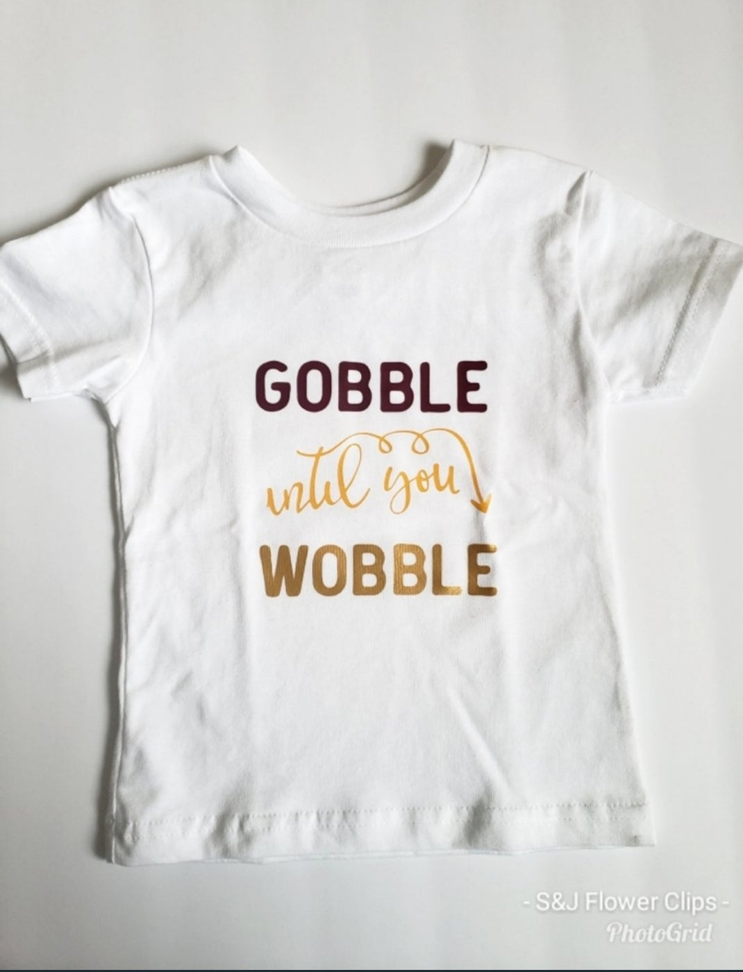 Gobble until you wobble  Thanksgiving Fall Boys Shirt Girls Shirt