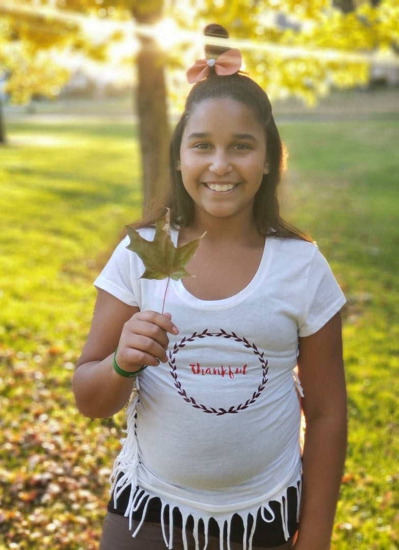 Thankful Shirt Fall Girls Shirt Ladies Shirt