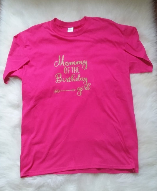 Mommy of the Birthday Girl Ladies Shirt