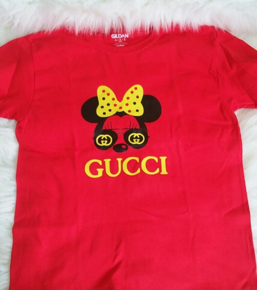 Minnie Mouse GG Designer Girls Shirt