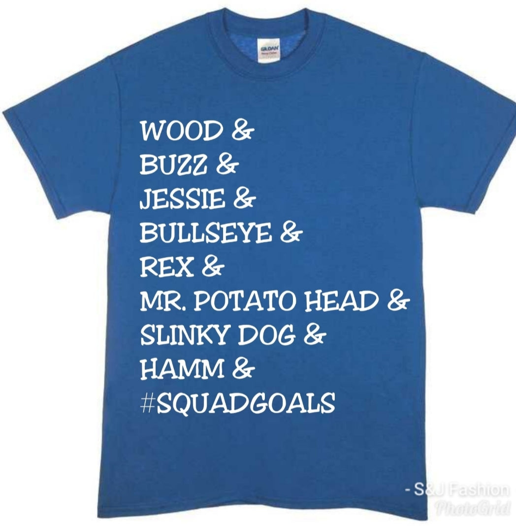 Toy Story Shirt #SquadGoals Boys Shirt Girls Shirt