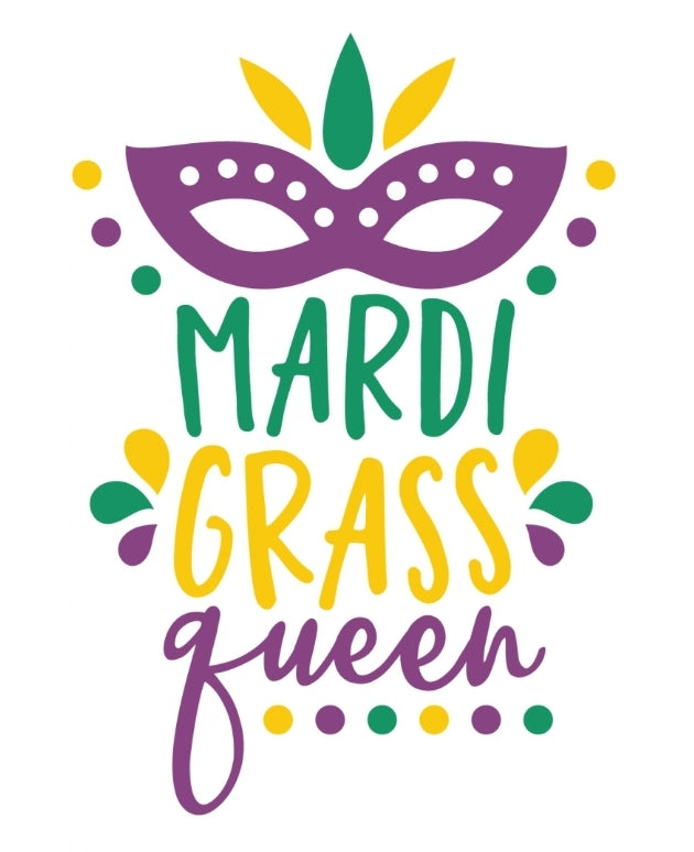 Mardi Gras Queen Girls Shirt