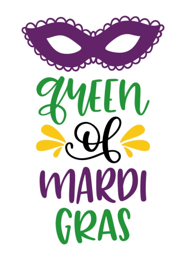 Queen of Mardi Gras Girls Shirt