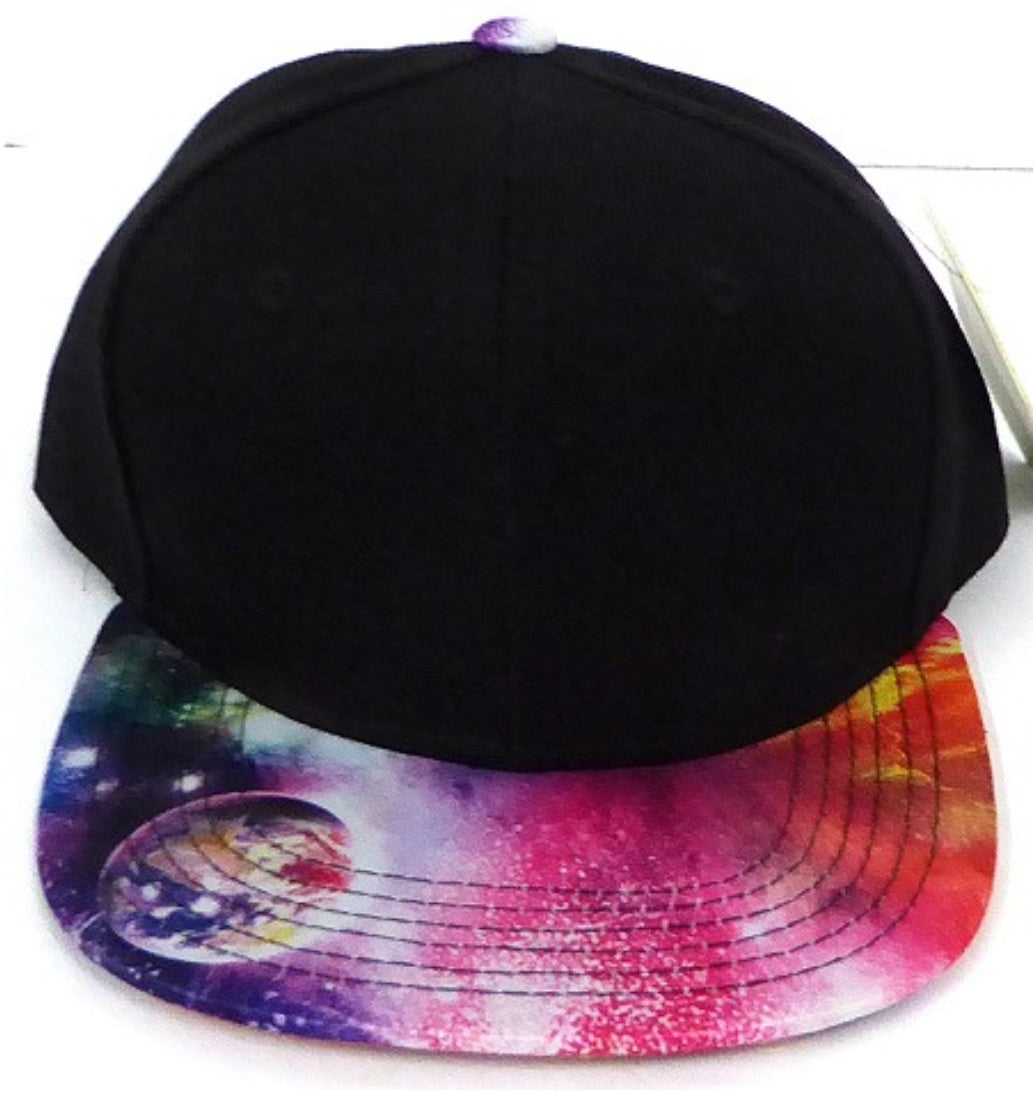 Black & Galaxy Snapback