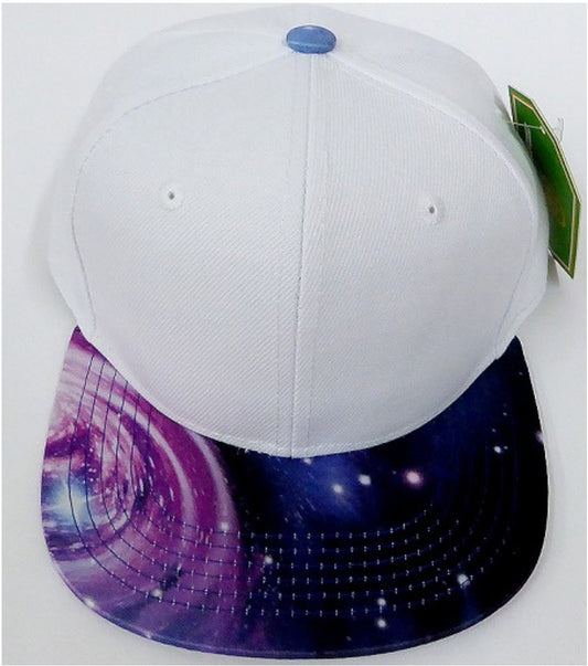 Galaxy White Snapback