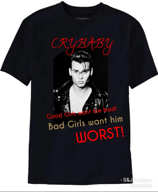 Crybaby Bad Boy Boys Shirt Girls Shirt Ladies Shirt Mens Shirt