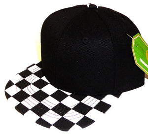 Checker Snapback Hat