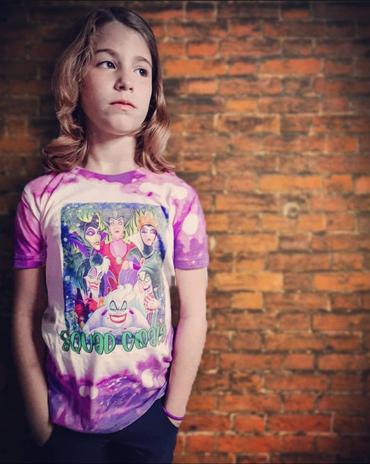 Squad Goals Disney Villains Acid Girls Shirt