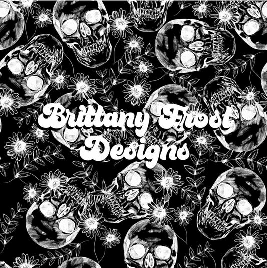 Skulls Frost Halloween Handmade