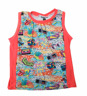 Muscle Tank with Color Block Strip