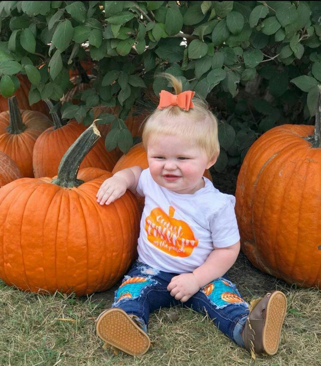 Cutest pumpkin in the patch Fall Girls Shirt