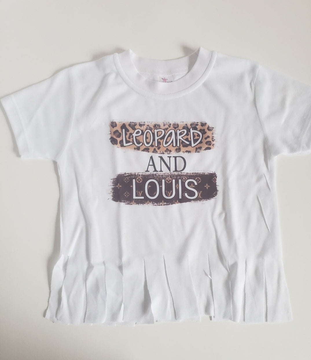 Leopard & Louis LV Girls Shirt Ladies Shirt designer