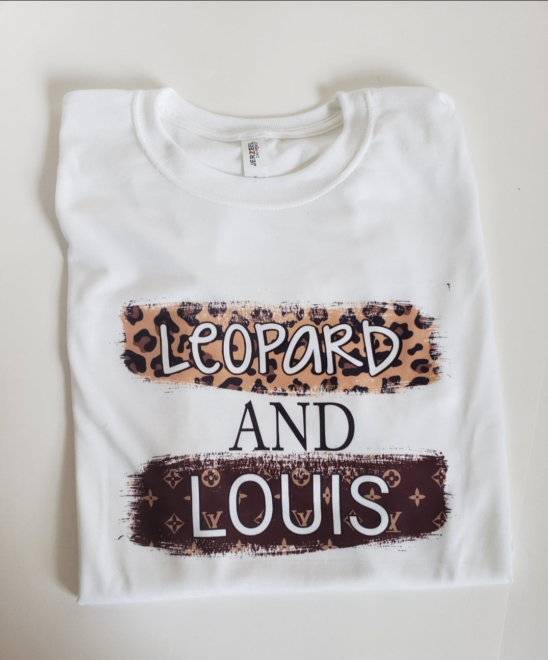 Leopard & Louis LV Girls Shirt Ladies Shirt designer