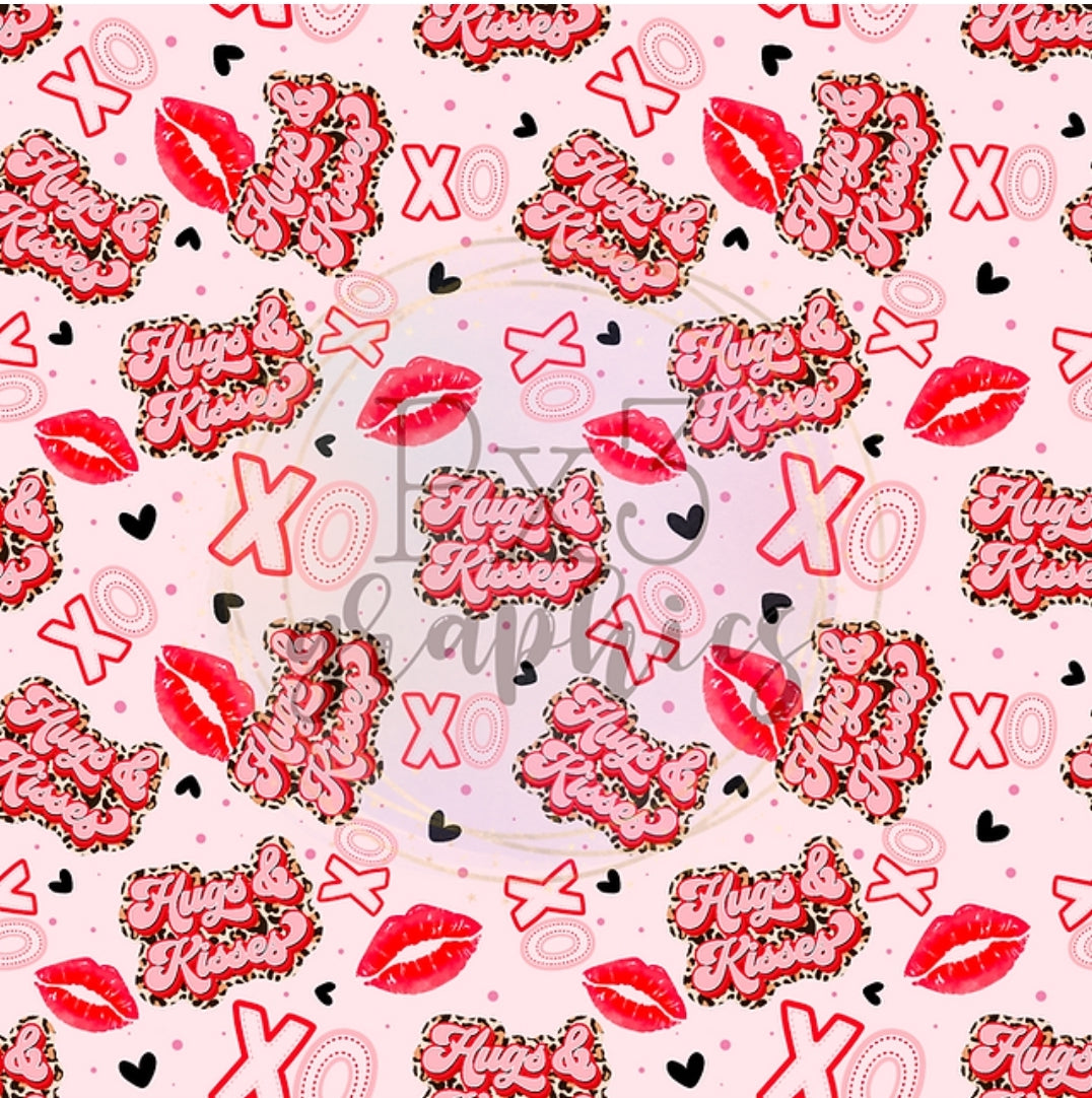 Xo Hugs & Kisses Valentines Handmade