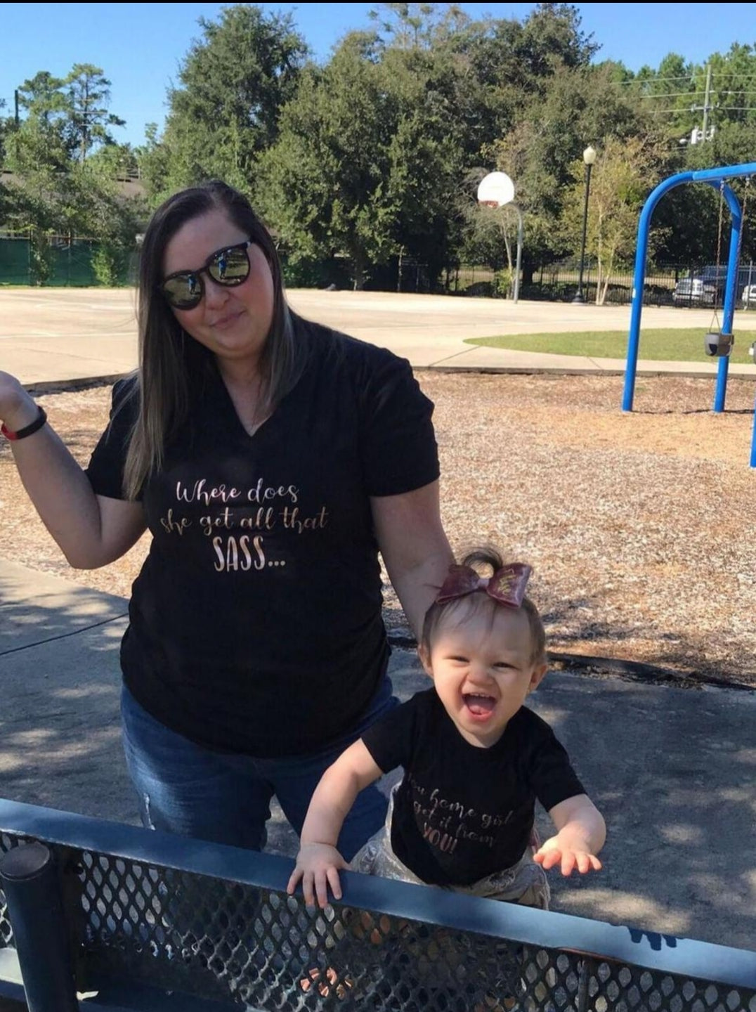 Sass Mommy and Me Adult Ladies Shirt Girls Shirt