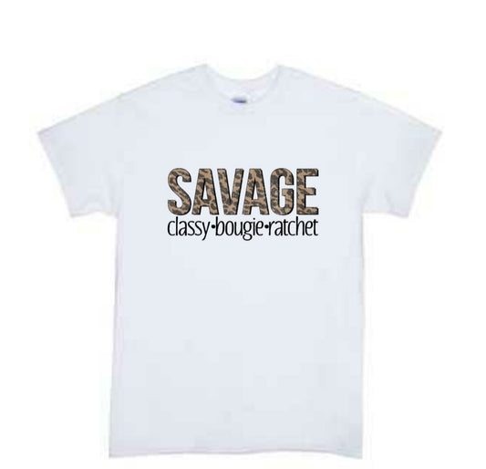 Savage Classy Bougie Ratchet Girls Shirt Ladies