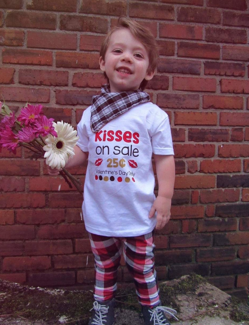Kisses On Sale 25 cents Girls Shirt Boys Shirt Valentines