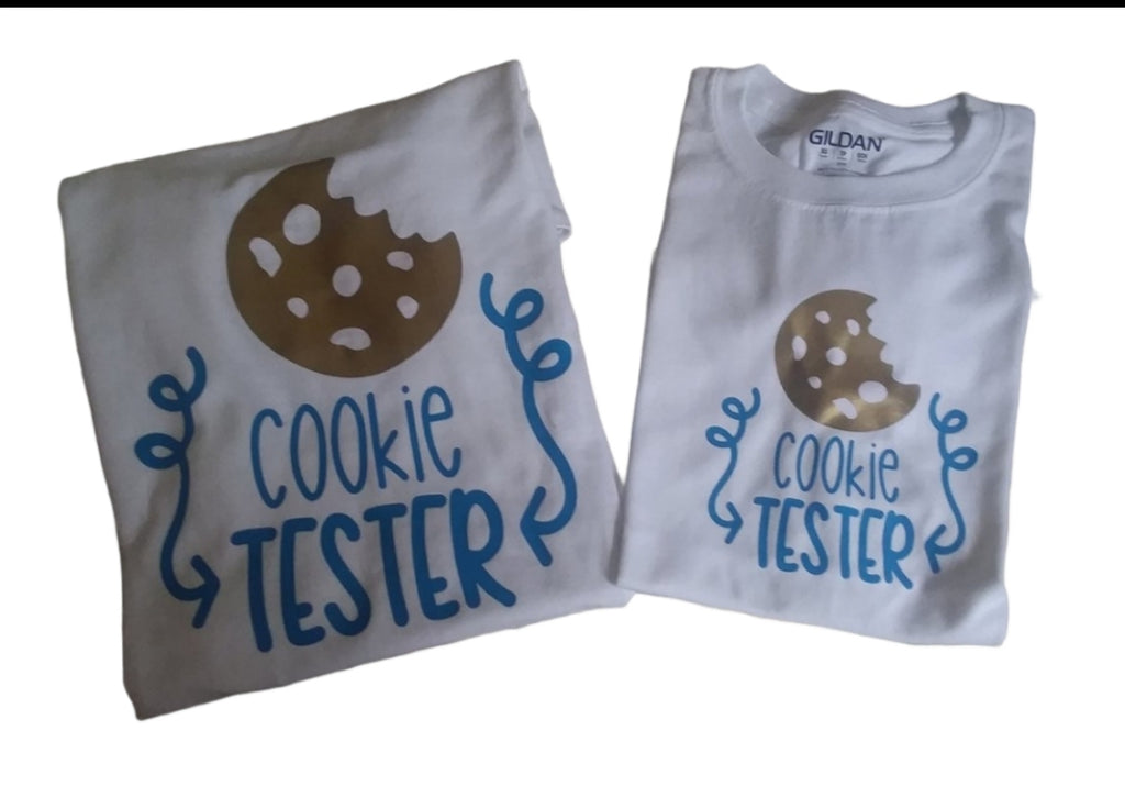 Cookie Tester Mommy and Me Ladies Shirt Girls Shirt