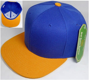 Royal Blue & Gold Yellow Snapback Hat