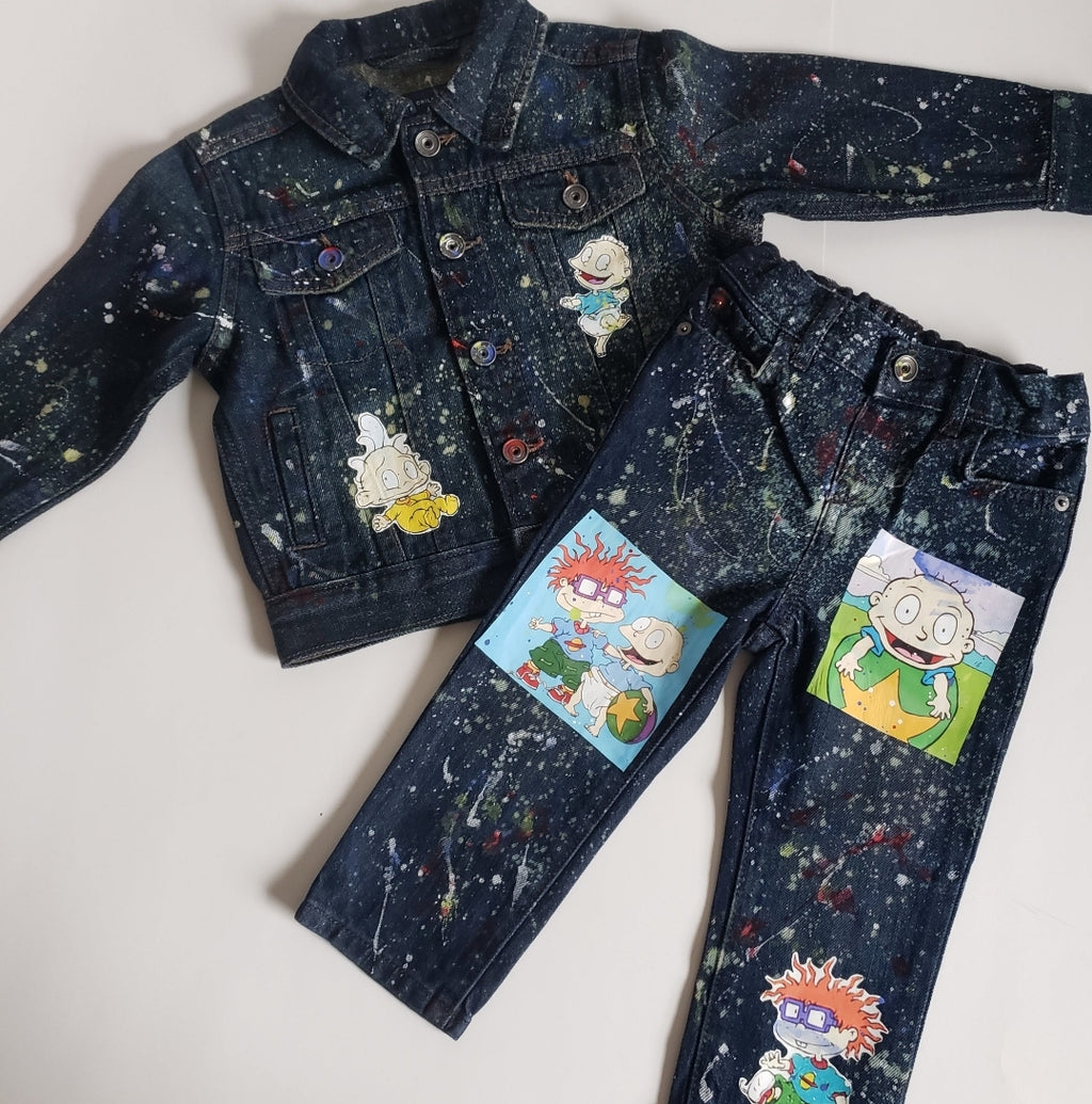 Rugrats Denim Outfit Sets Boys